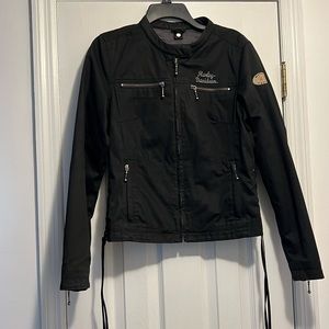 Harley Davidson Women With Hoodie Inside Jacket.